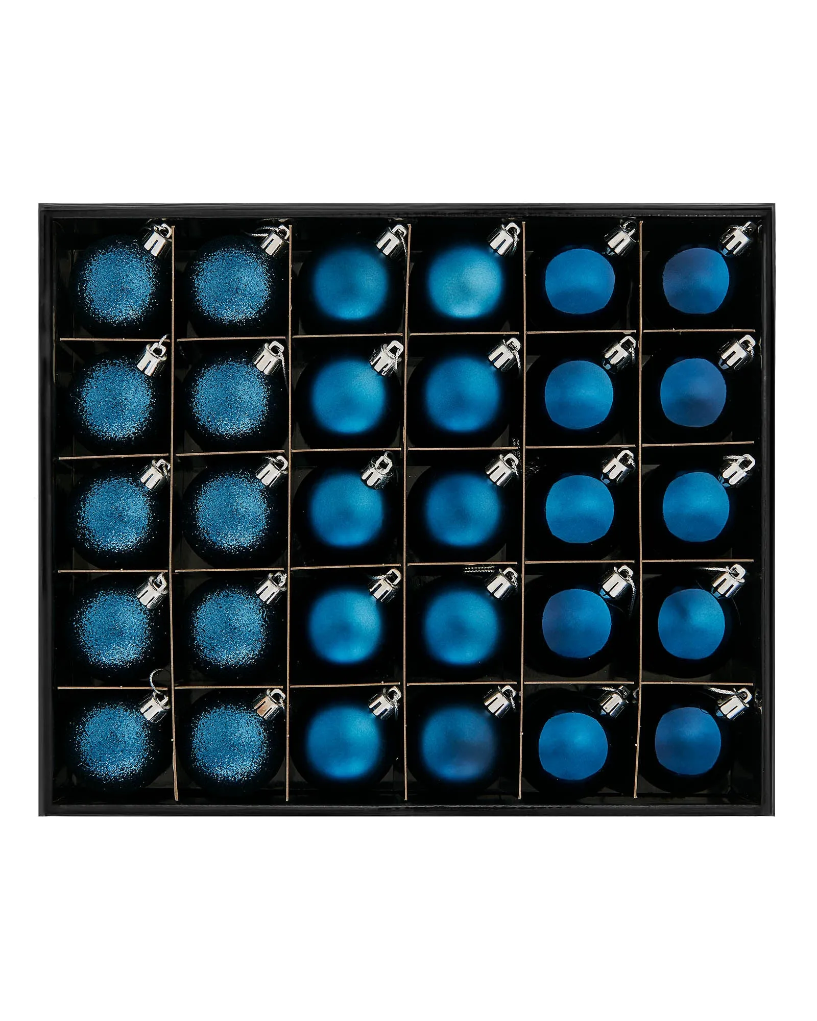 Navy Blue Shatterproof Bauble, 50 Pack