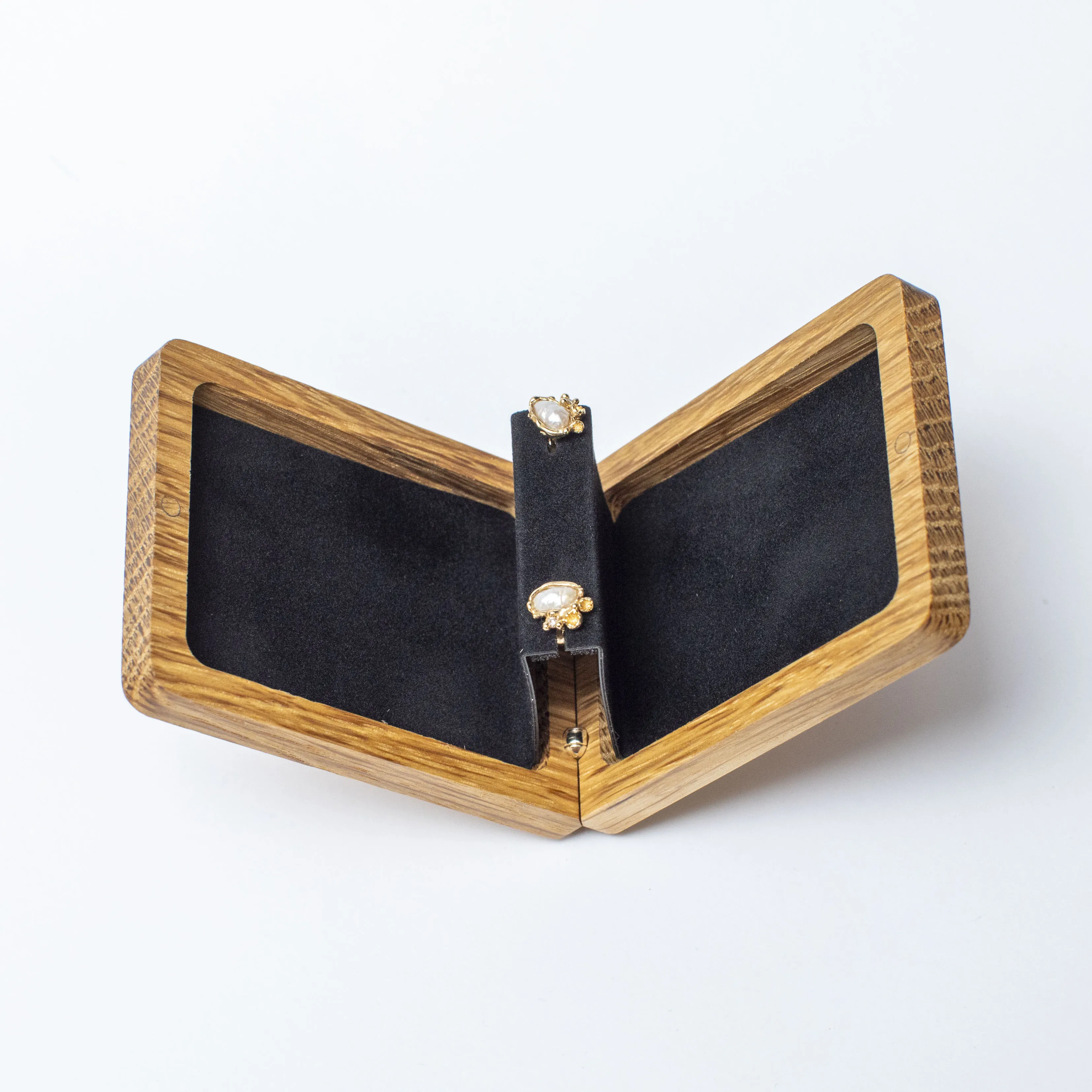 Oak Stud Earring Box - Woodsbury