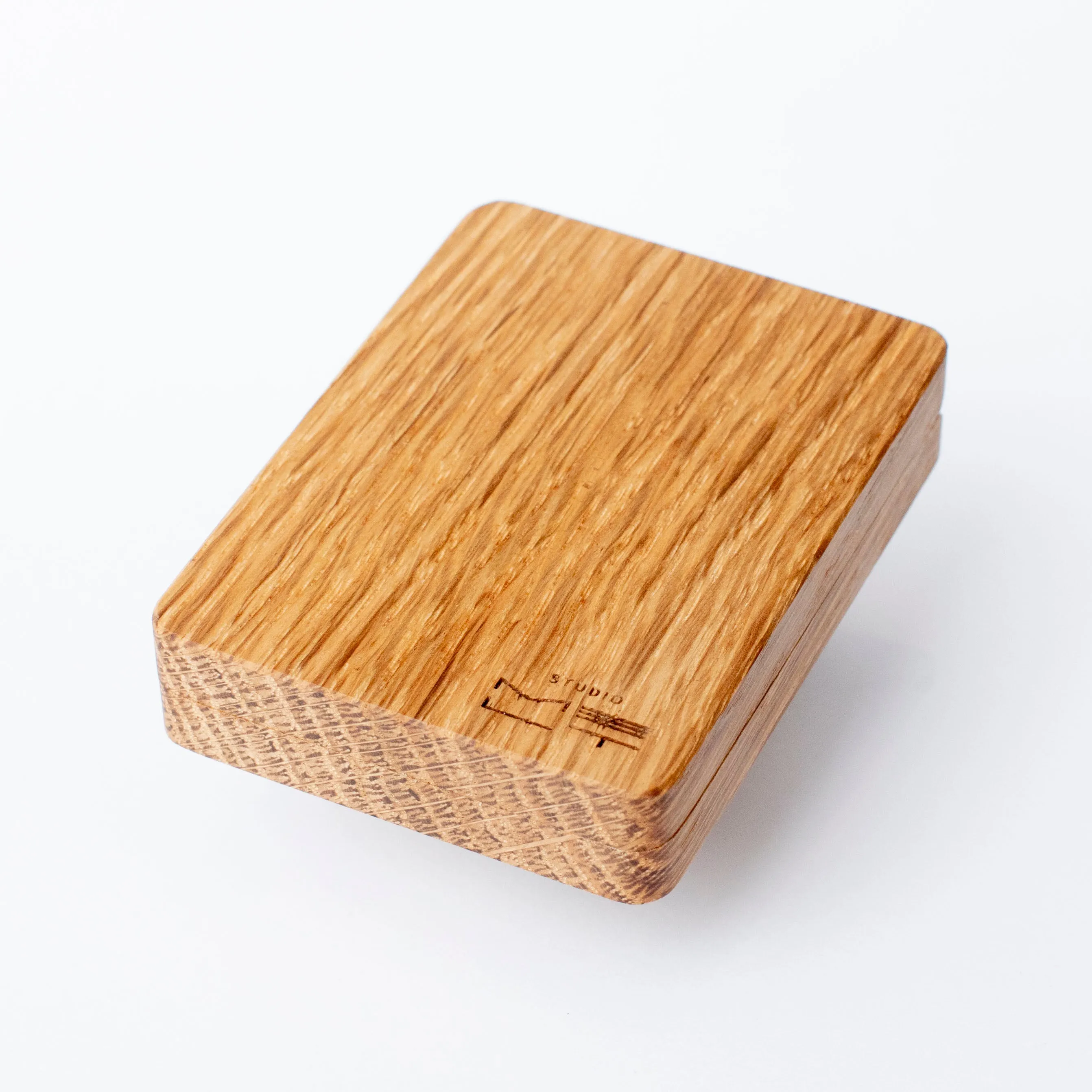 Oak Stud Earring Box - Woodsbury