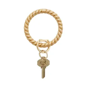 Oventure Big Braided O Key Ring - Gold