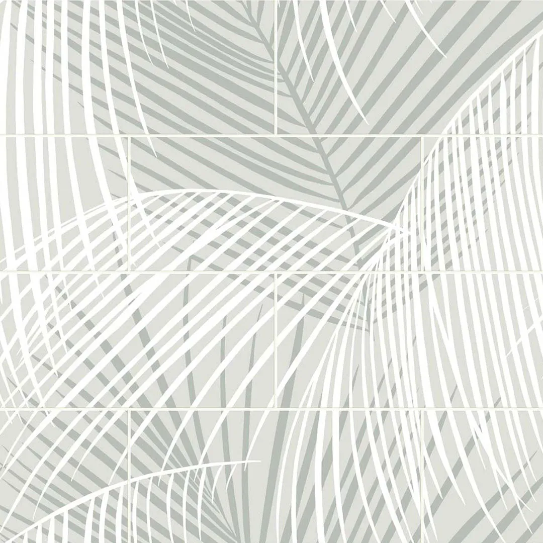 Palm Tile Peel-and-Stick Luxe Haven Wallpaper