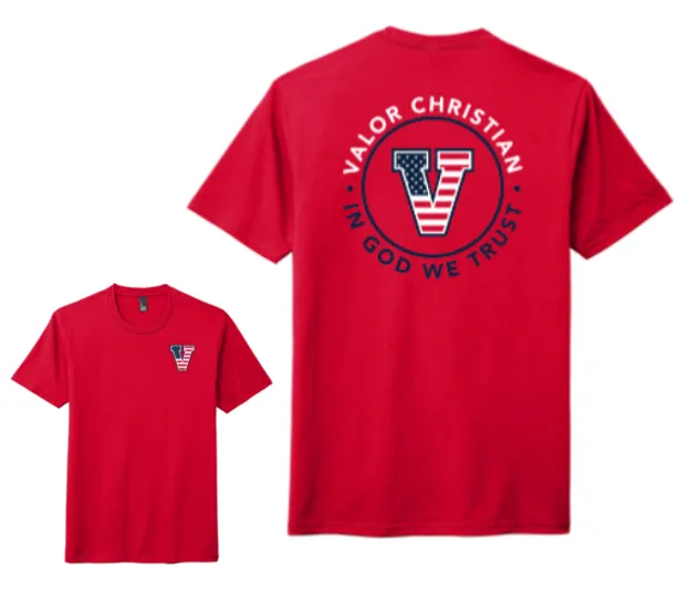 Patriotic Premium Tee - USA red, white, blue