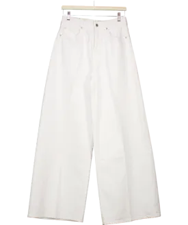 Pepe Jeans White High-rise Wide Fit Jeans - Jaimy L32 W28