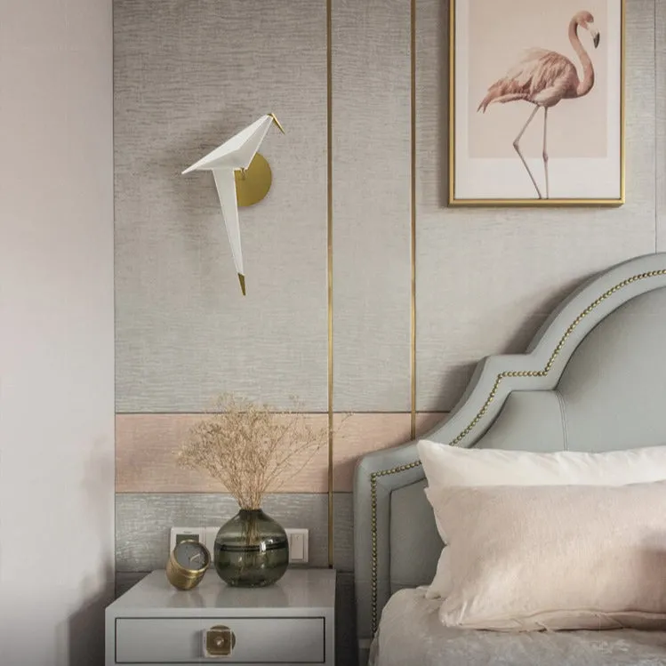 Polly Origami Bird Wall Sconce
