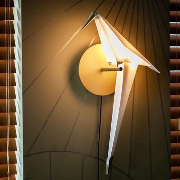 Polly Origami Bird Wall Sconce