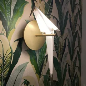 Polly Origami Bird Wall Sconce