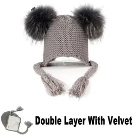 Pompom Hat with Lining
