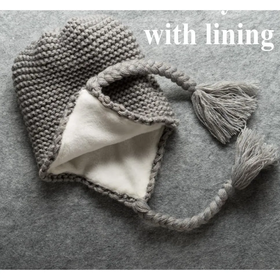 Pompom Hat with Lining