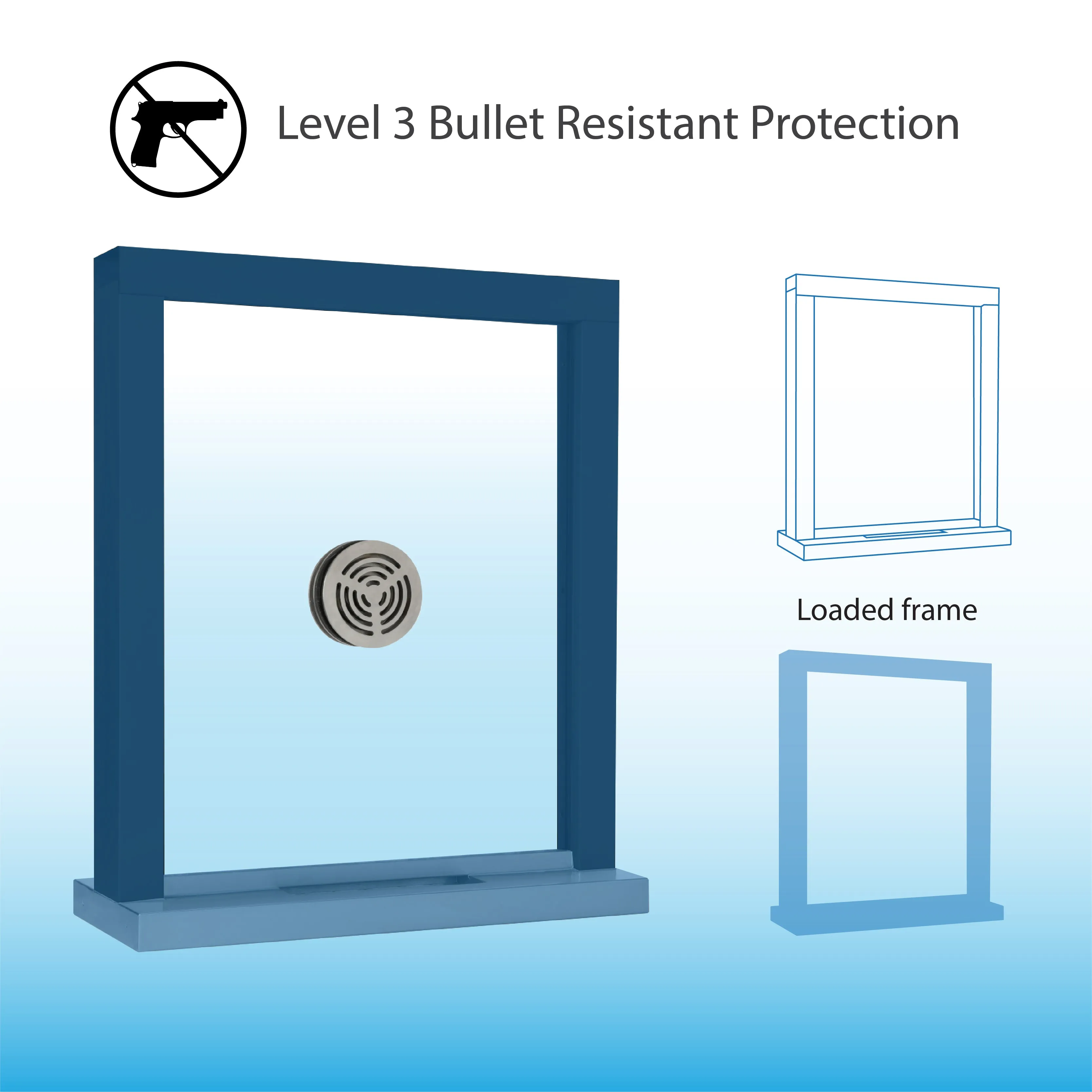 Quikserv T1 Style Ticket/Transaction Window with Deal Tray