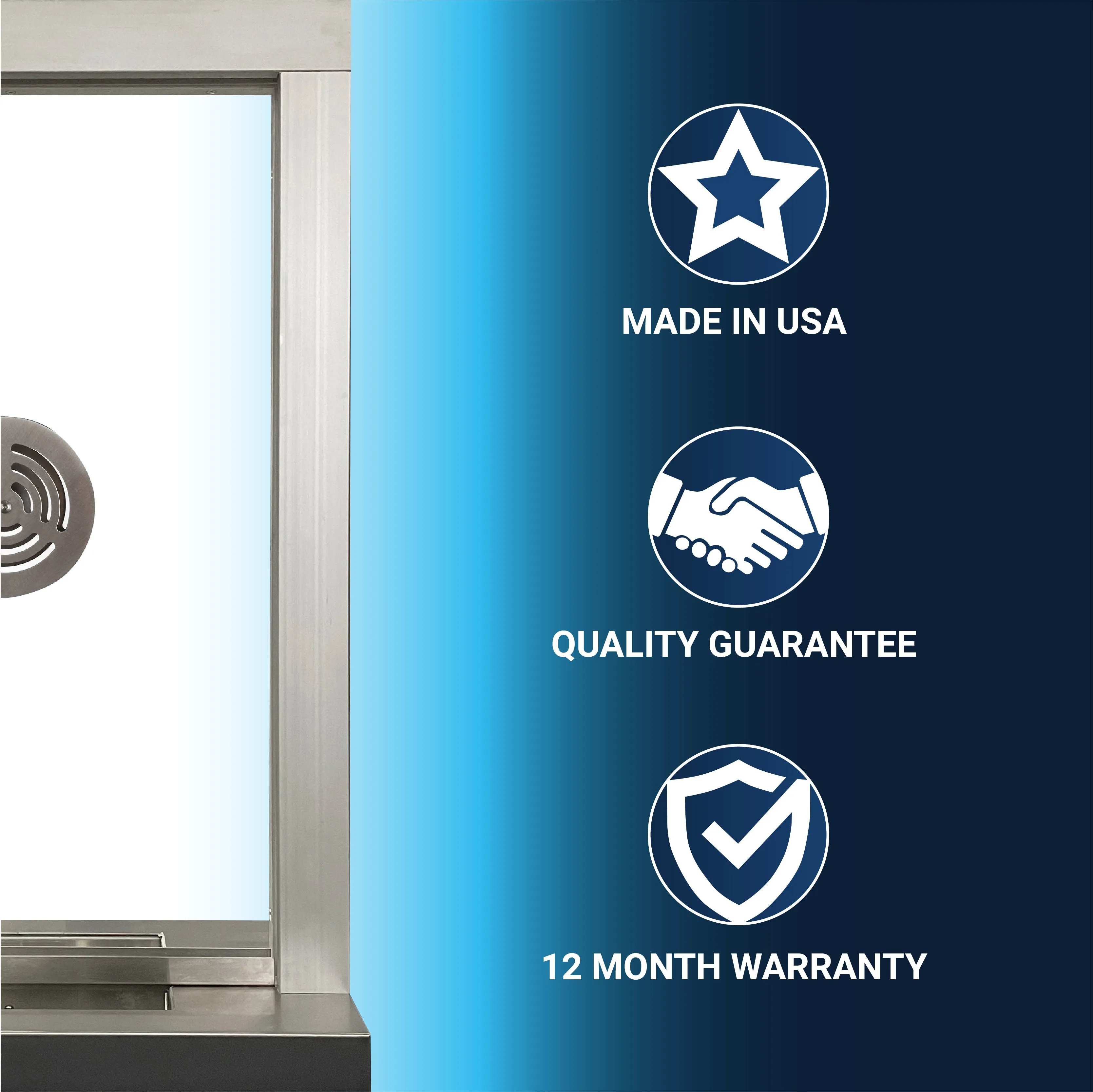 Quikserv T1 Style Ticket/Transaction Window with Deal Tray