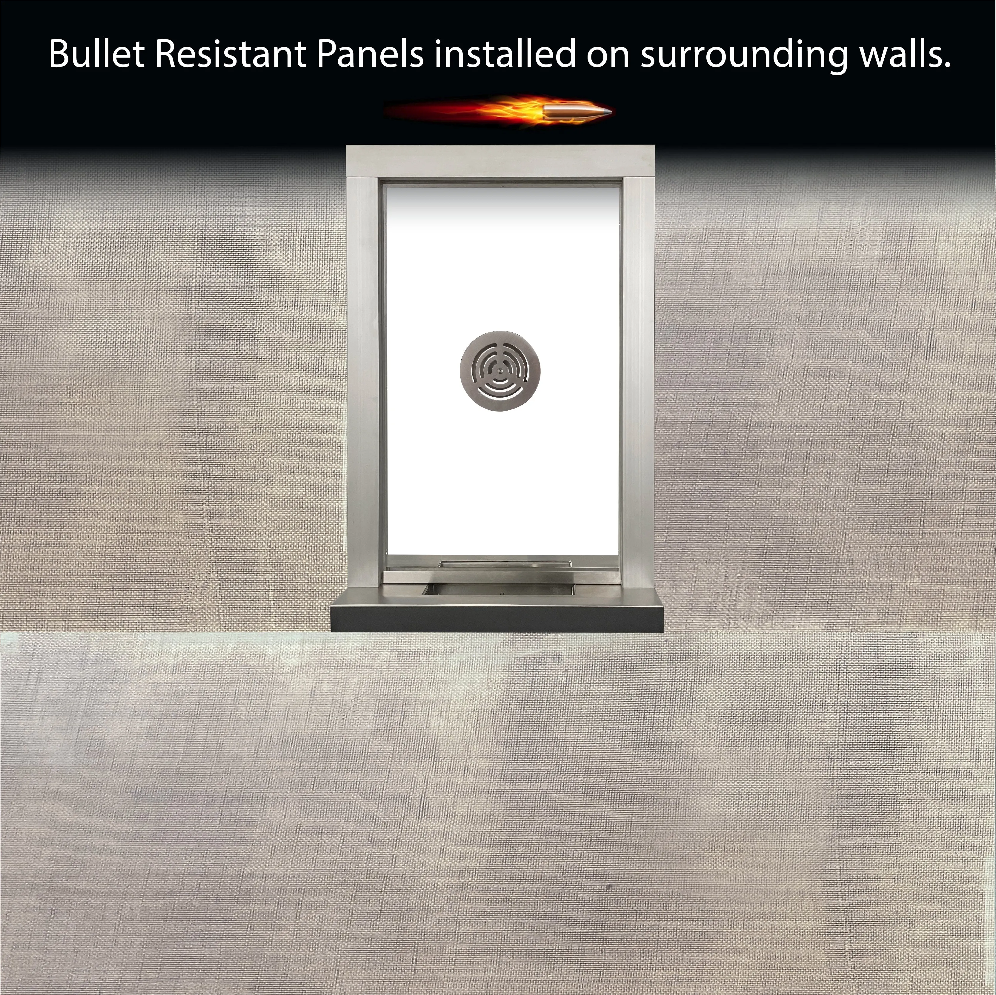 Quikserv T1 Style Ticket/Transaction Window with Deal Tray