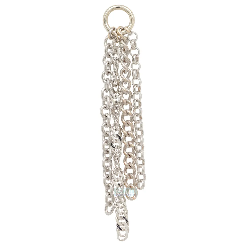"Bit O Texture" Chain Charm in Gold