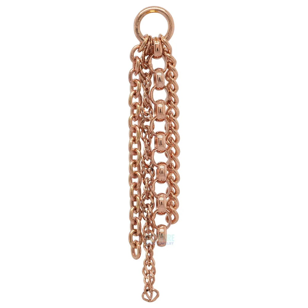 "Bit O Texture" Chain Charm in Gold