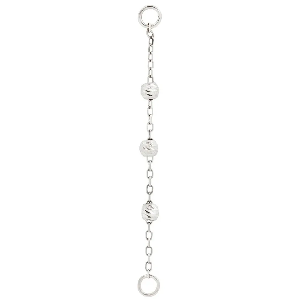 "Cressida" 3 Bead Chain Attachment in Gold