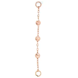 "Cressida" 3 Bead Chain Attachment in Gold