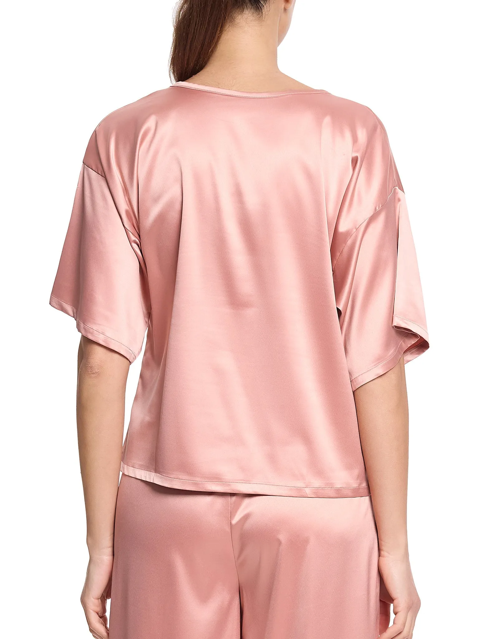 Satin Sleep Tee Rose Latte Pink Sale