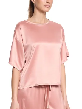 Satin Sleep Tee Rose Latte Pink Sale
