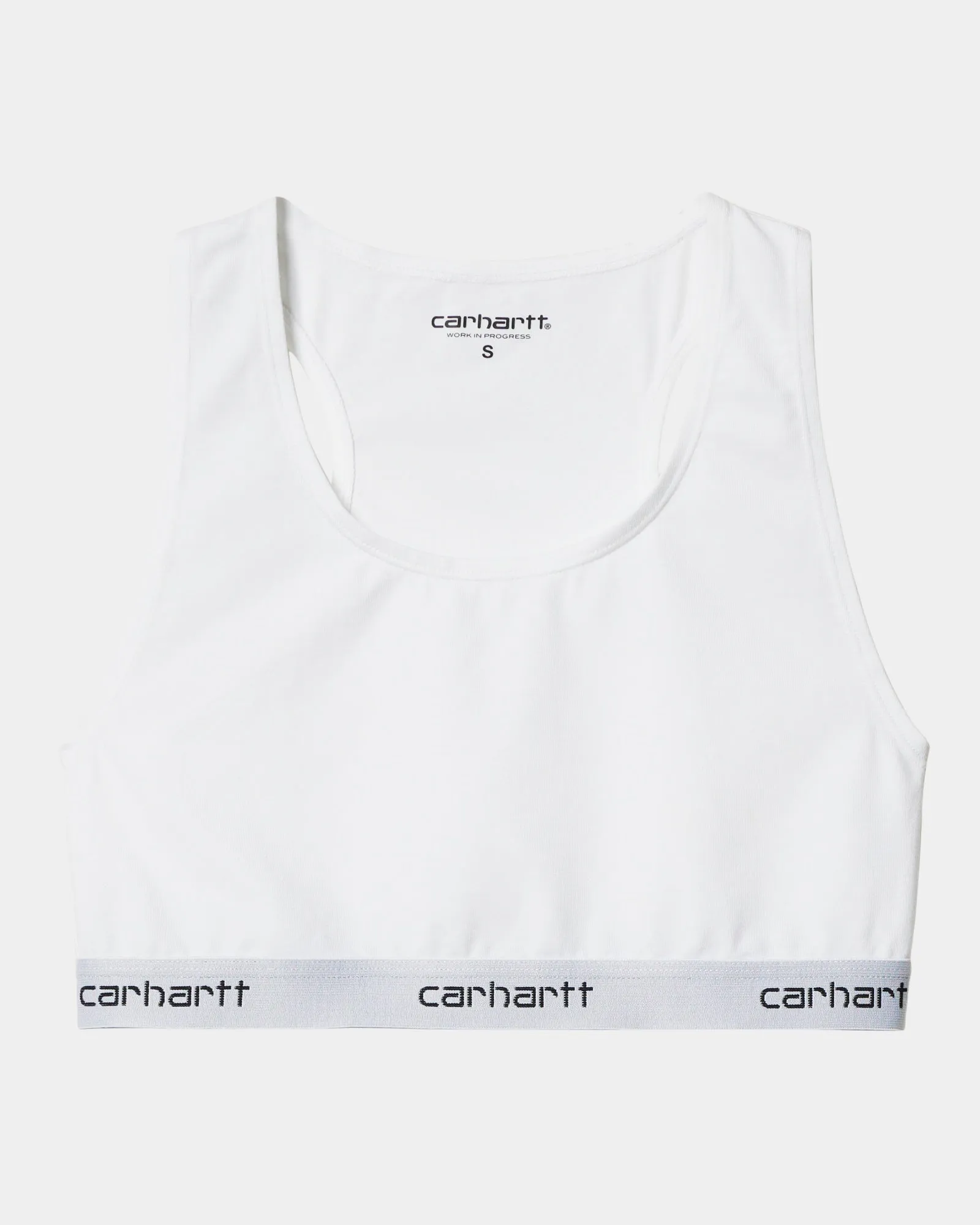 Script Racer Tank | White