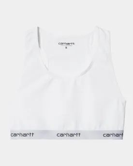 Script Racer Tank | White