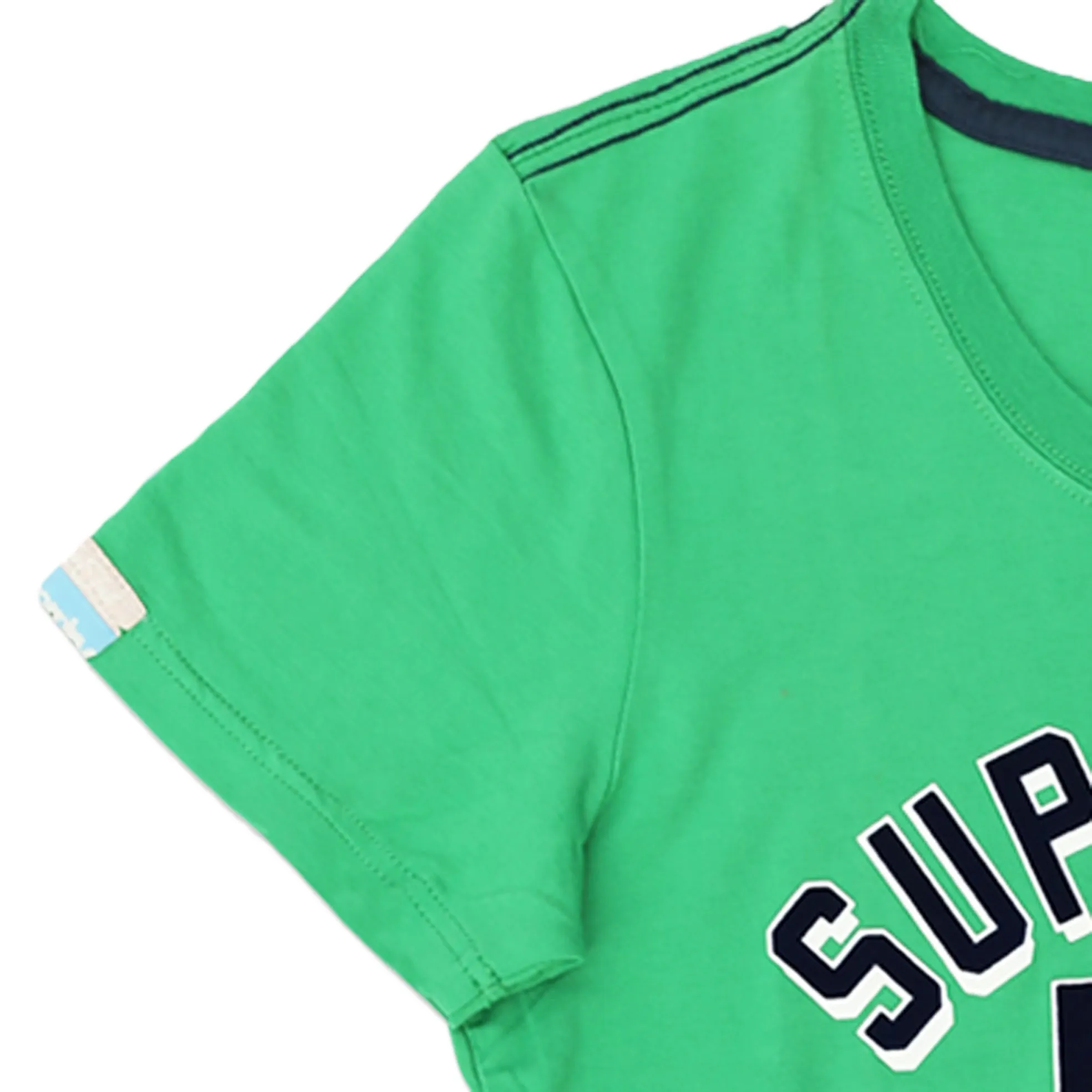 SD - Women 'Green' Vintage Logo Mock Applique T-Shirt SD11108