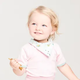 Short-sleeve baby body "Baby Pink/Spearmint"