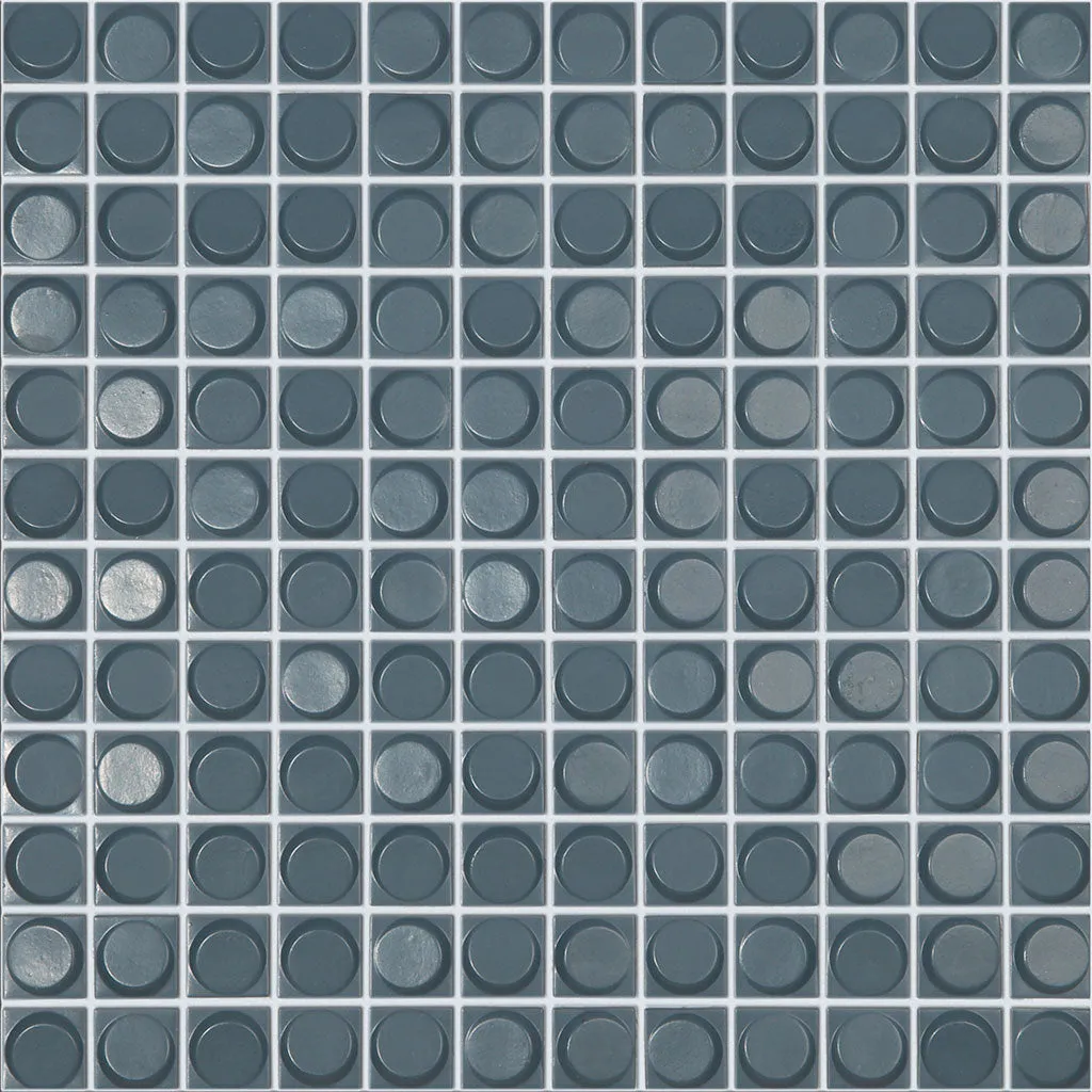Smokey Matte Blue, 1" x 1" - Glass Tile