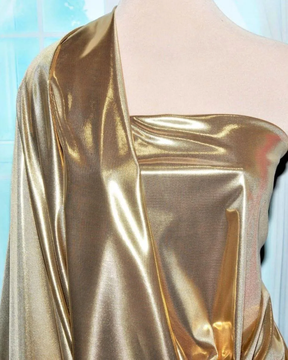 Soft Liquid Lame Stretch Fabric | 40" Cuttable | Costume, Clothing, Crafts, Decor, Scarfs | Multiple Colors |