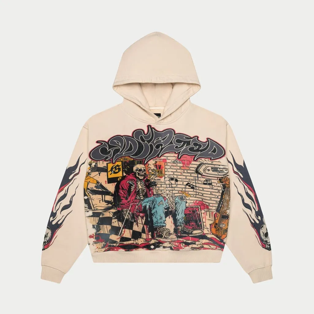 Stoner Hoodie (Bone) - GSTNHDDBNE