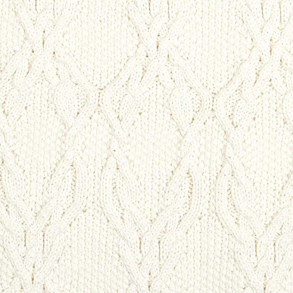 Toshi Organic Knit Blanket Bowie Cream