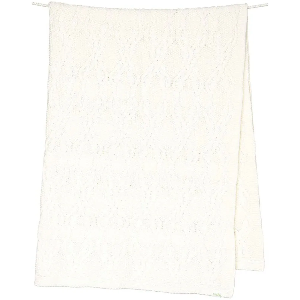 Toshi Organic Knit Blanket Bowie Cream