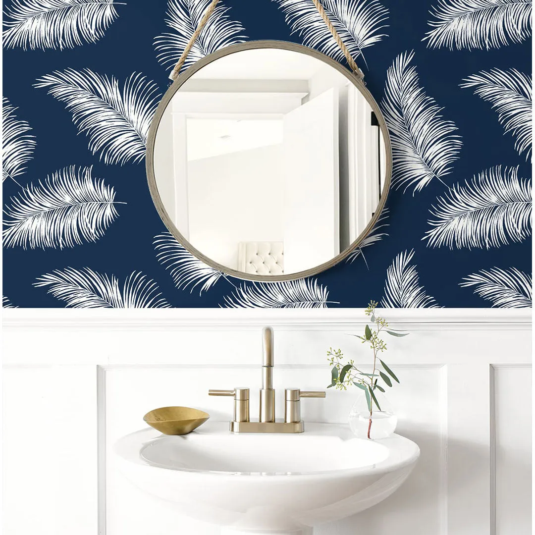 Tossed Palm Peel-and-Stick Luxe Haven Wallpaper