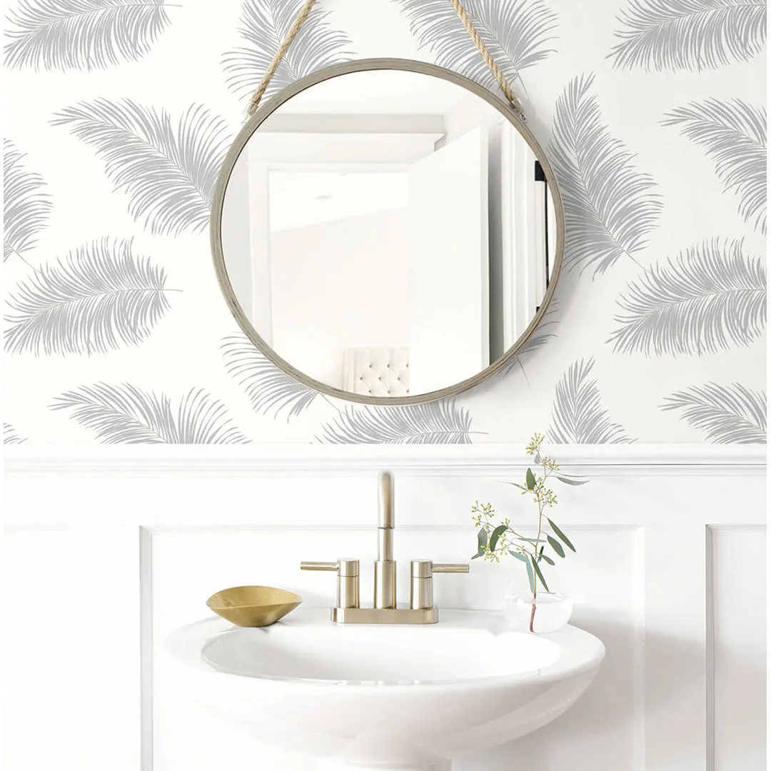 Tossed Palm Peel-and-Stick Luxe Haven Wallpaper