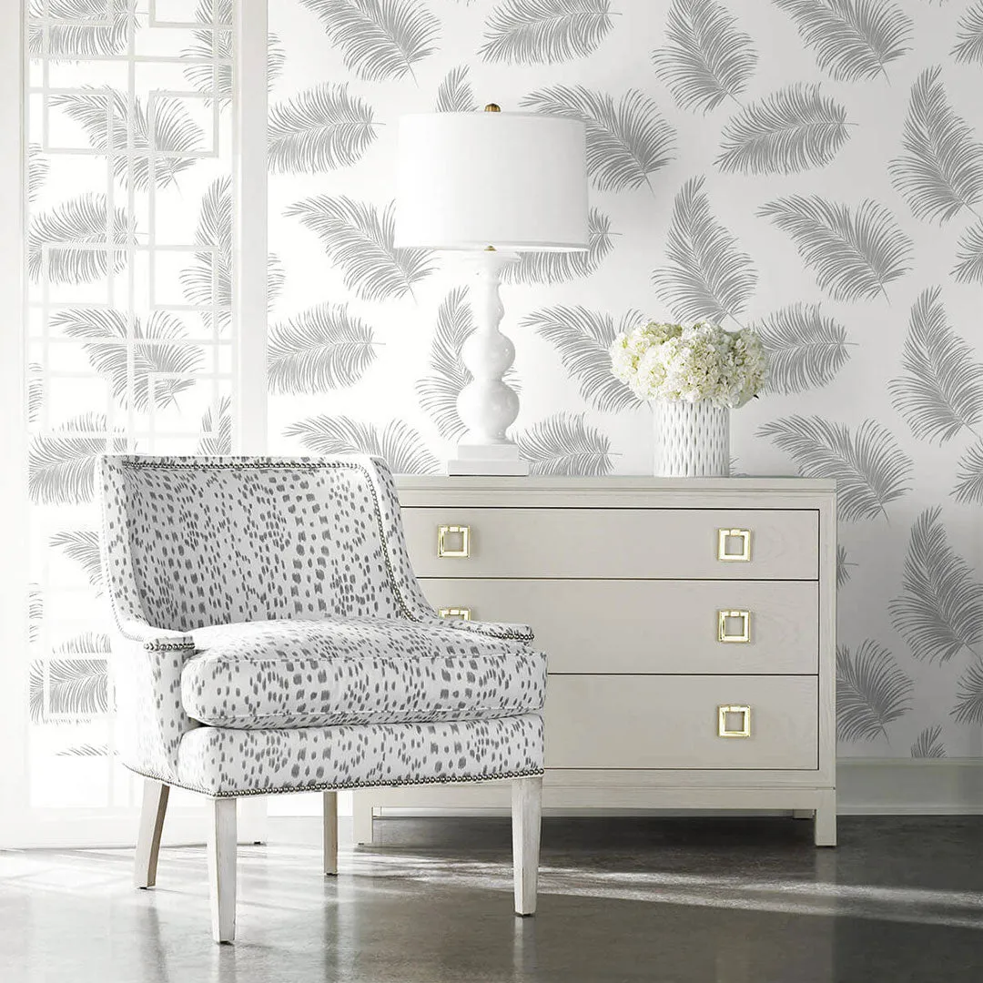 Tossed Palm Peel-and-Stick Luxe Haven Wallpaper