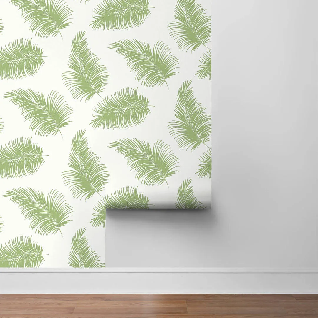 Tossed Palm Peel-and-Stick Luxe Haven Wallpaper