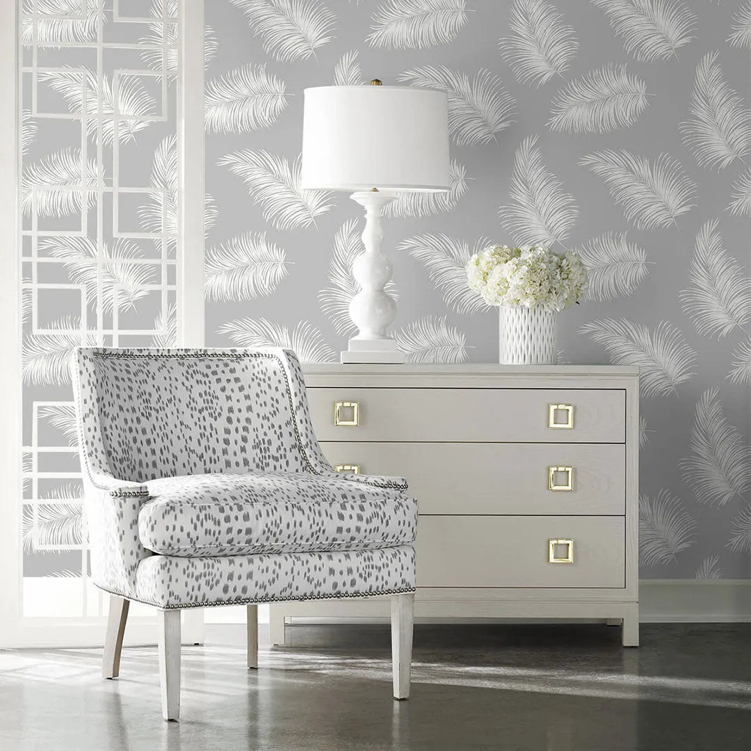 Tossed Palm Peel-and-Stick Luxe Haven Wallpaper