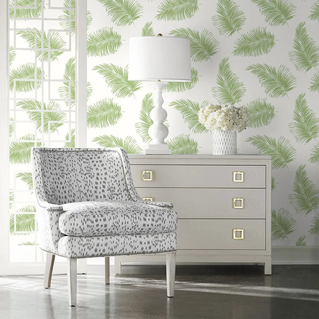 Tossed Palm Peel-and-Stick Luxe Haven Wallpaper