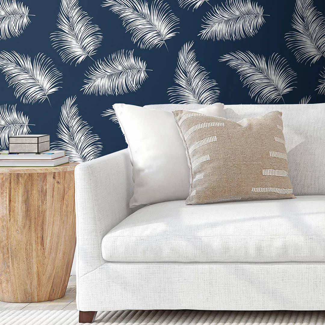 Tossed Palm Peel-and-Stick Luxe Haven Wallpaper