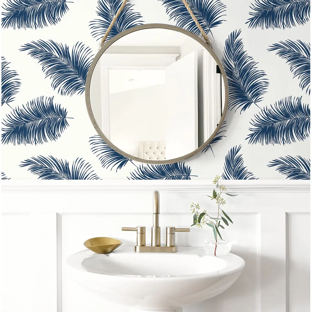 Tossed Palm Peel-and-Stick Luxe Haven Wallpaper