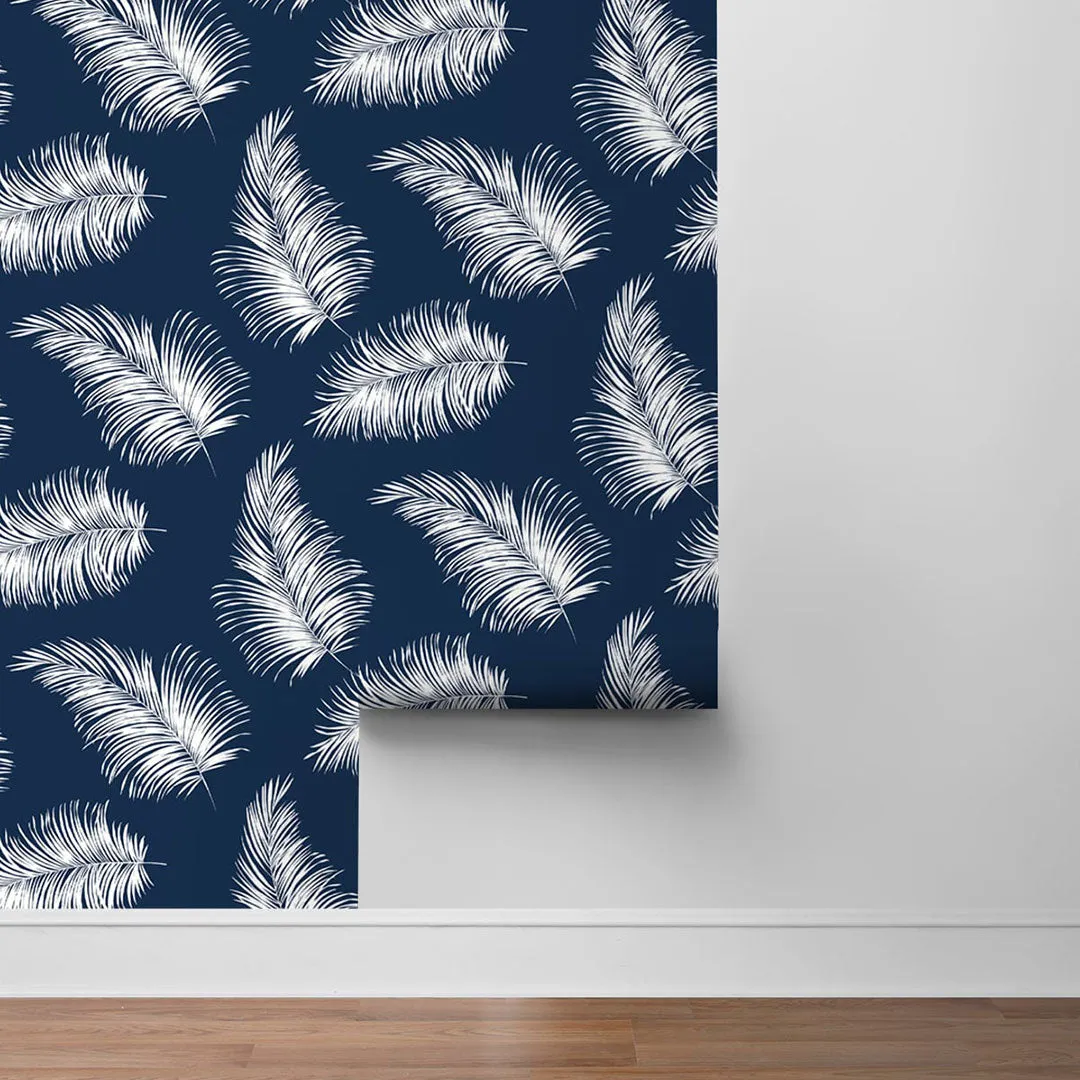 Tossed Palm Peel-and-Stick Luxe Haven Wallpaper