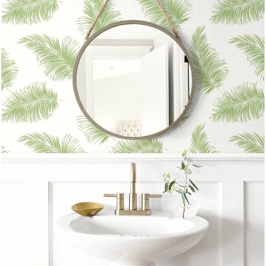 Tossed Palm Peel-and-Stick Luxe Haven Wallpaper