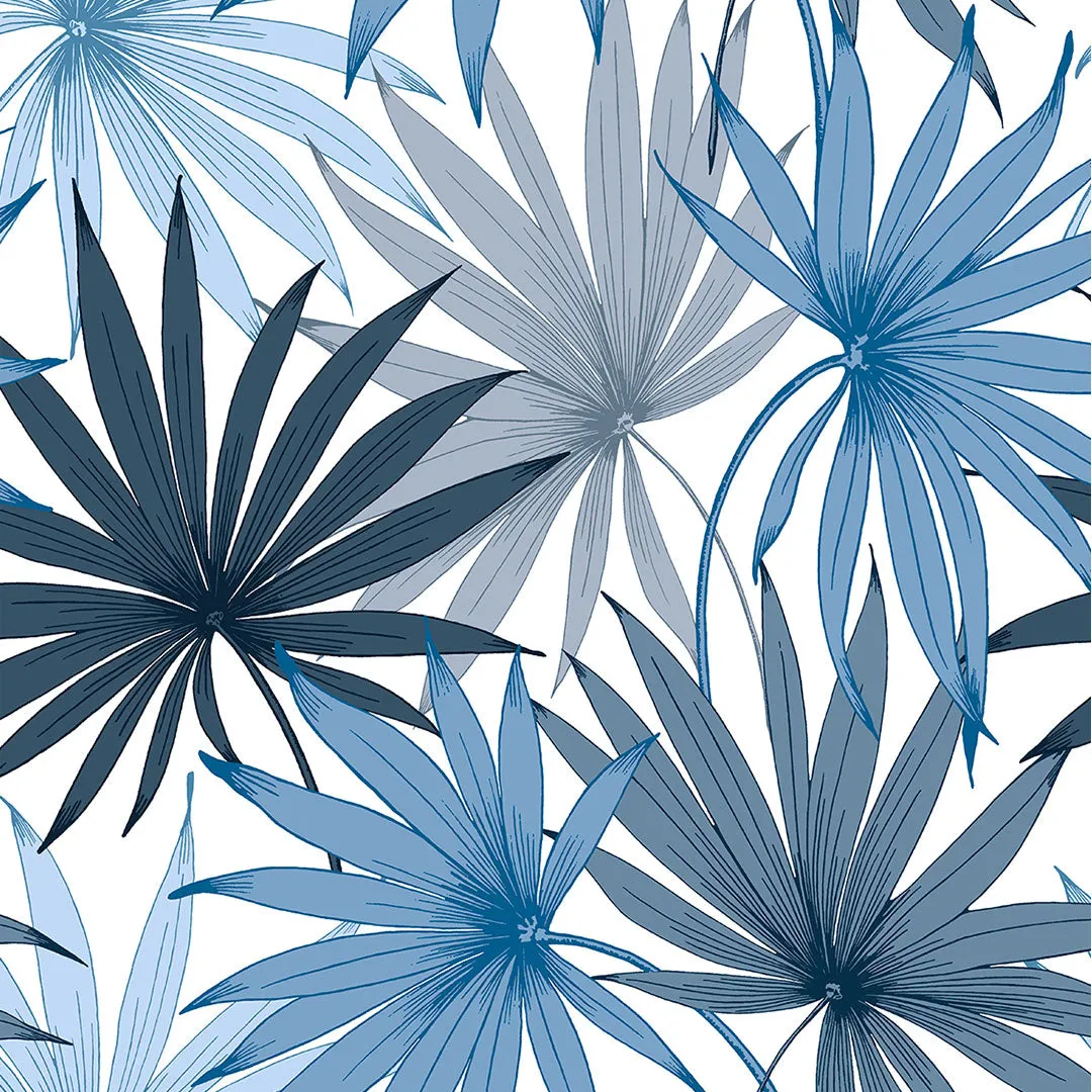 Tropic Palm Toss Peel-and-Stick Luxe Haven Wallpaper