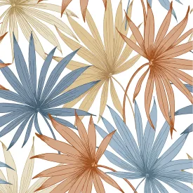 Tropic Palm Toss Peel-and-Stick Luxe Haven Wallpaper