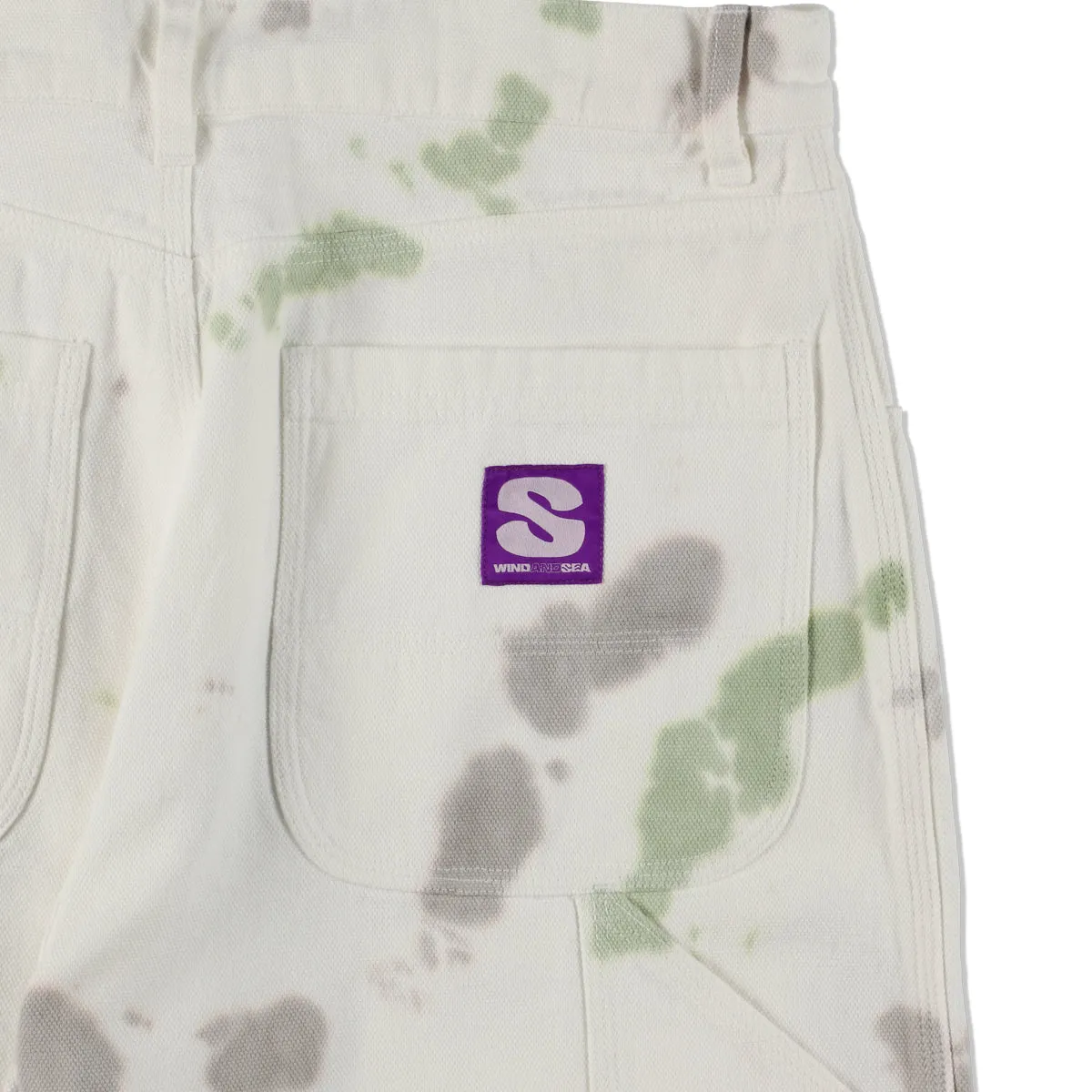 Uneven Dye Painter Pant / CELADON