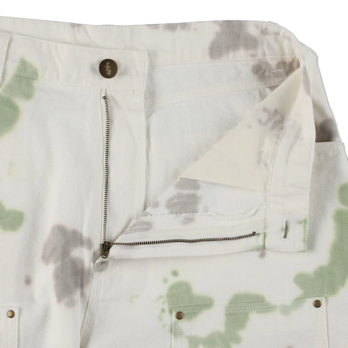Uneven Dye Painter Pant / CELADON