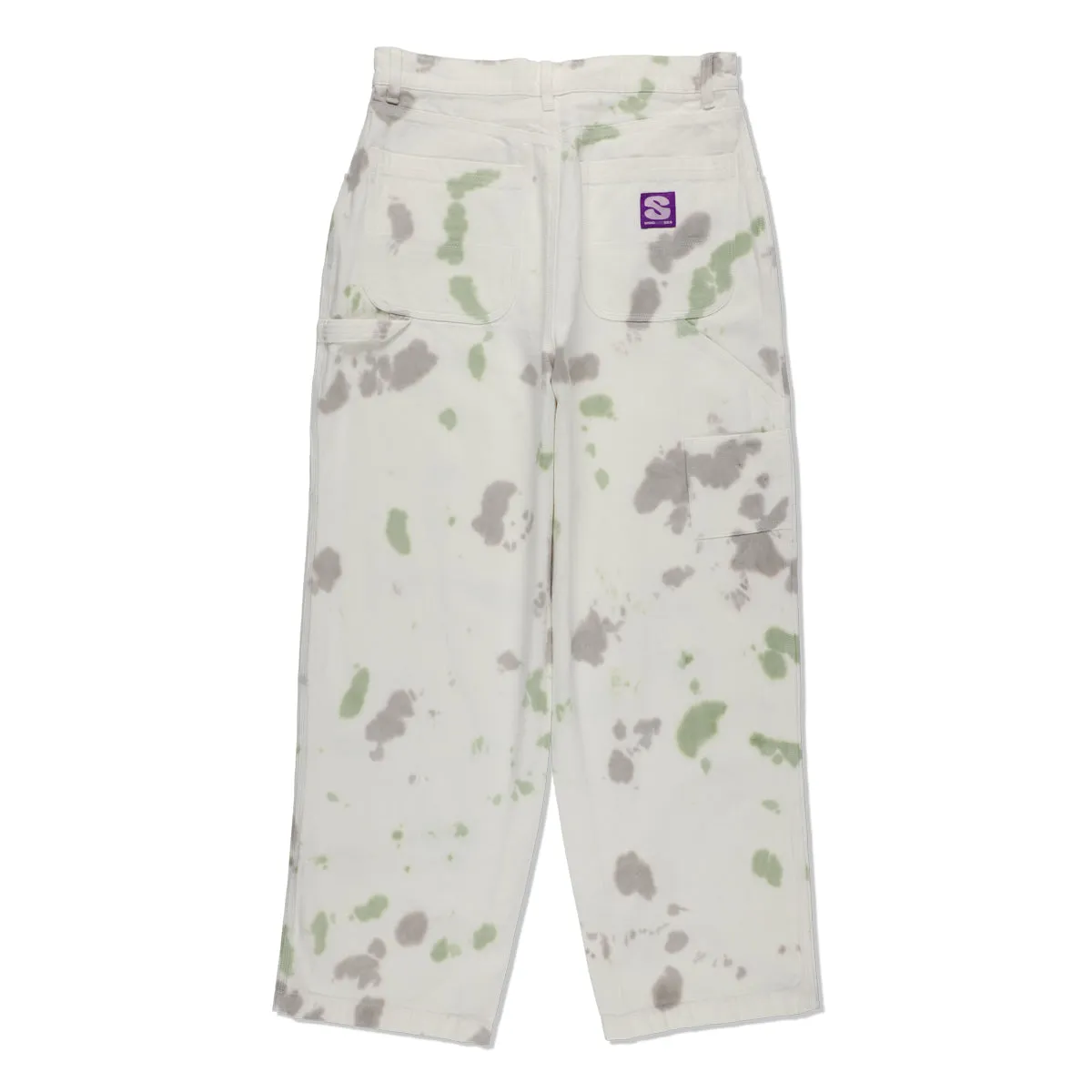 Uneven Dye Painter Pant / CELADON