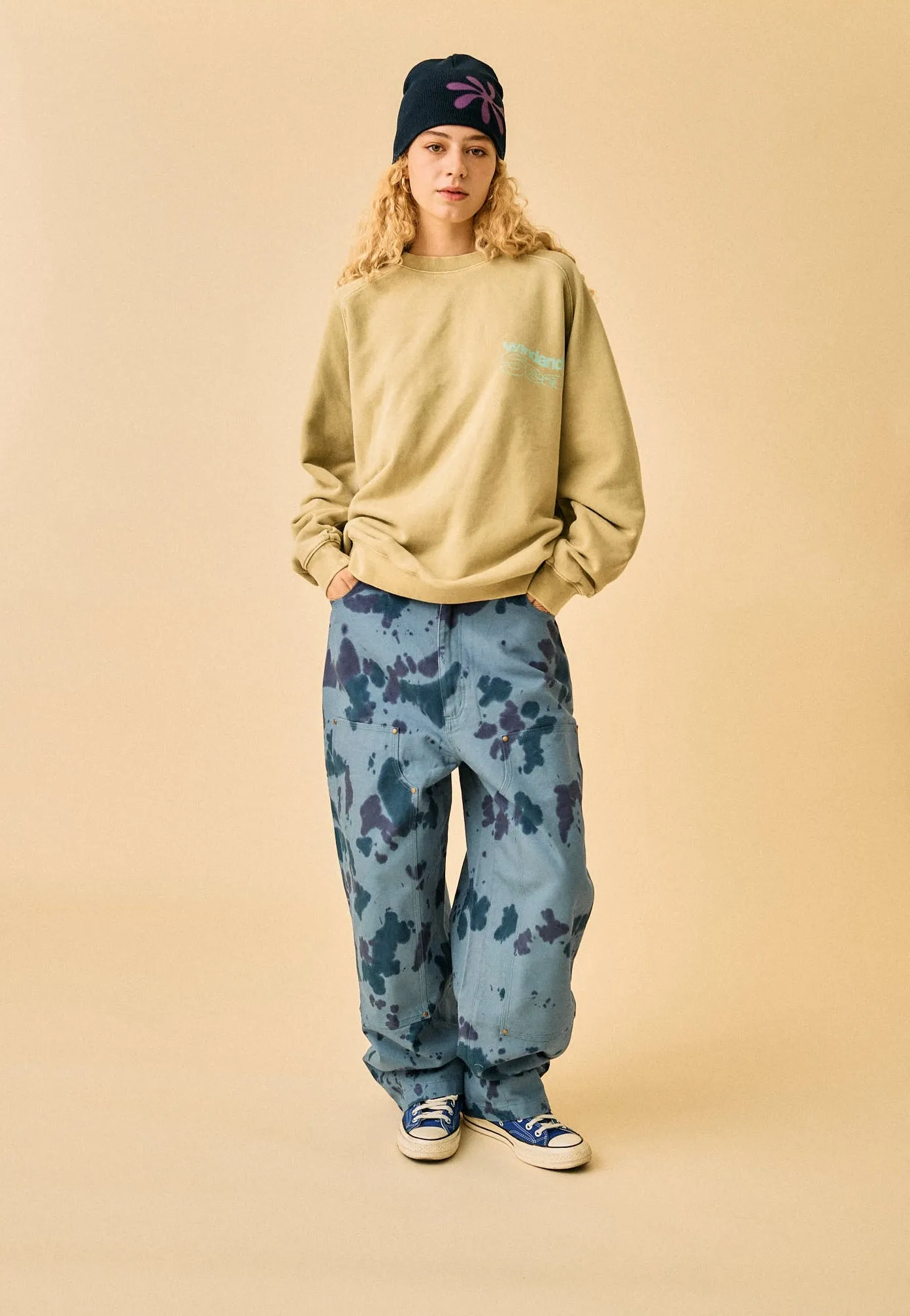 Uneven Dye Painter Pant / SMALT