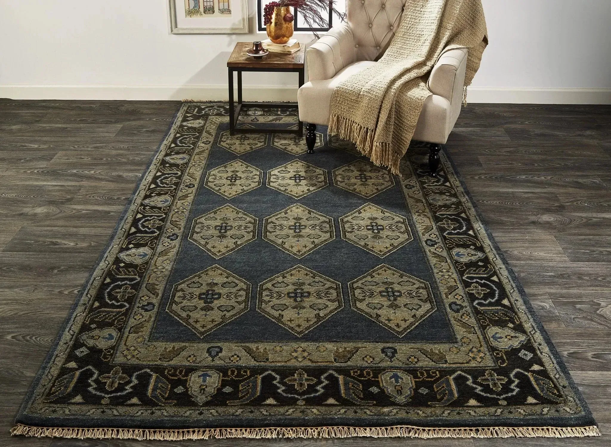 Ustad 5226111F Blue/Gray Rug