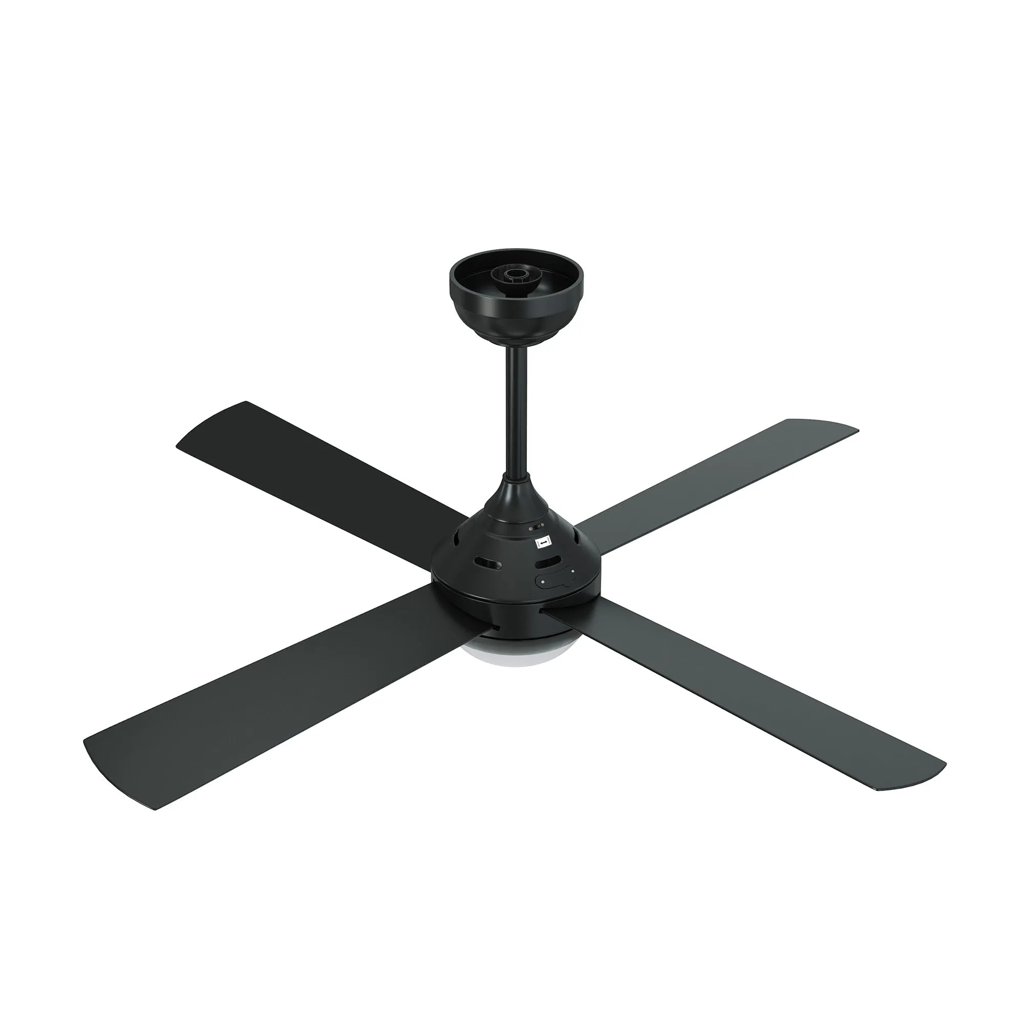 Vevare 52'' Ceiling Fan AC Motor With Light Remote Control Fans 4 Blades Black