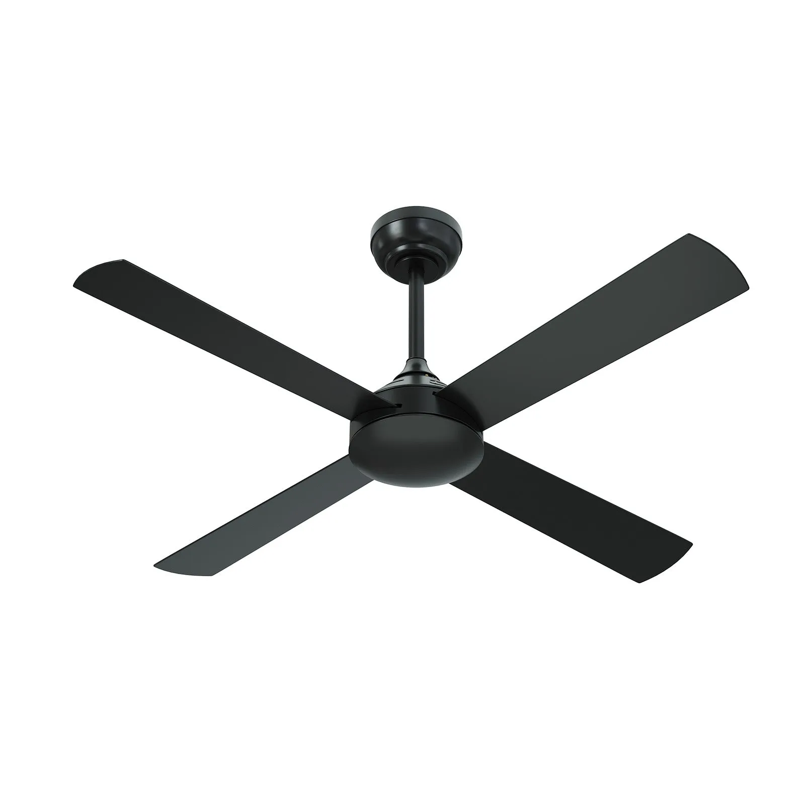 Vevare 52'' Ceiling Fan AC Motor with Remote Control Timer 4 Blades Fans Black
