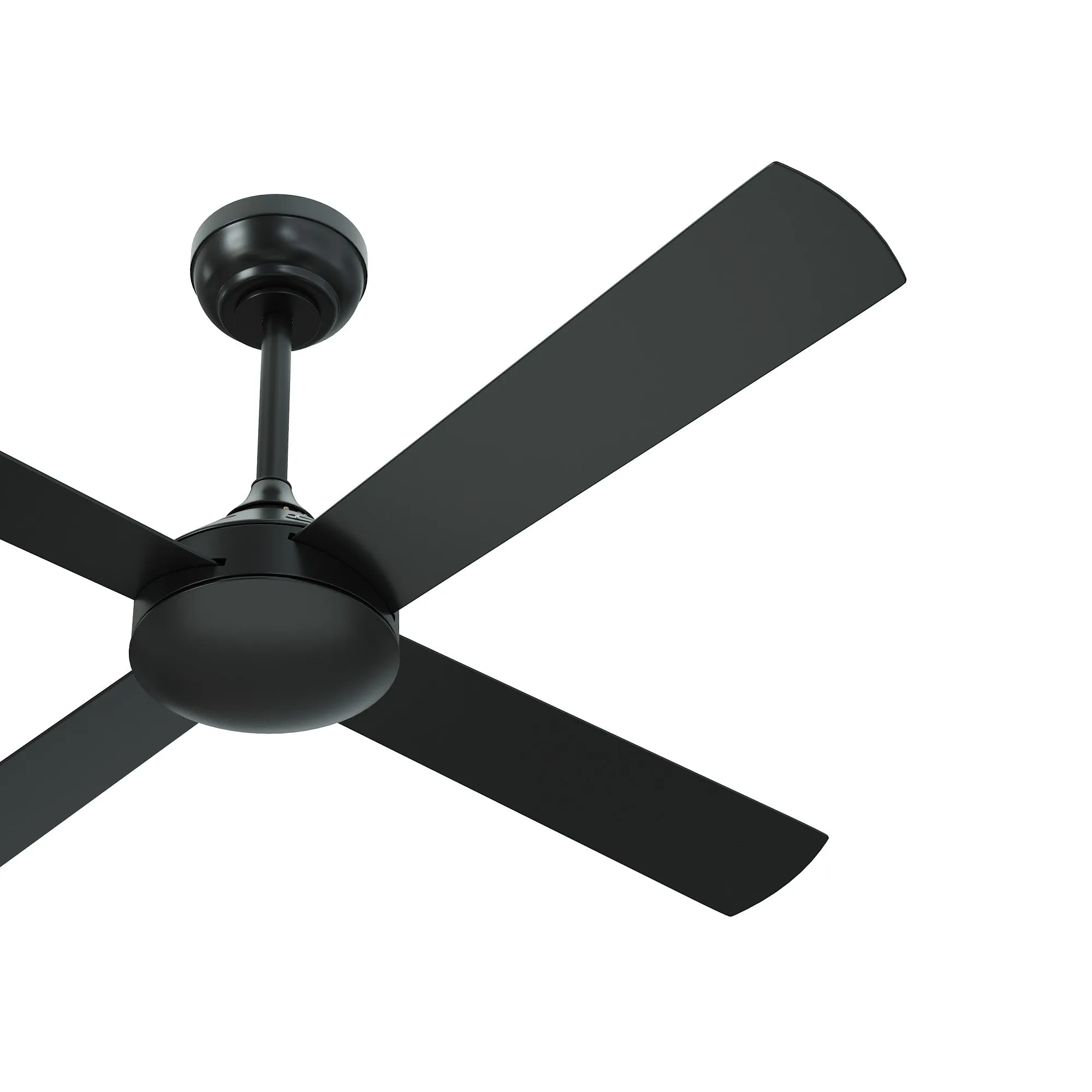 Vevare 52'' Ceiling Fan AC Motor with Remote Control Timer 4 Blades Fans Black